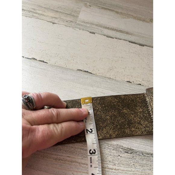 Anne Klein black and gold tone and Chico’s gold iridescent gold tone belt - Picture 6 of 10